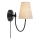 Markslöjd 108907 - Væglampe AMAR 1xE14/40W/230V hør/sort