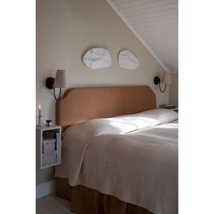 Markslöjd 108907 - Væglampe AMAR 1xE14/40W/230V hør/sort