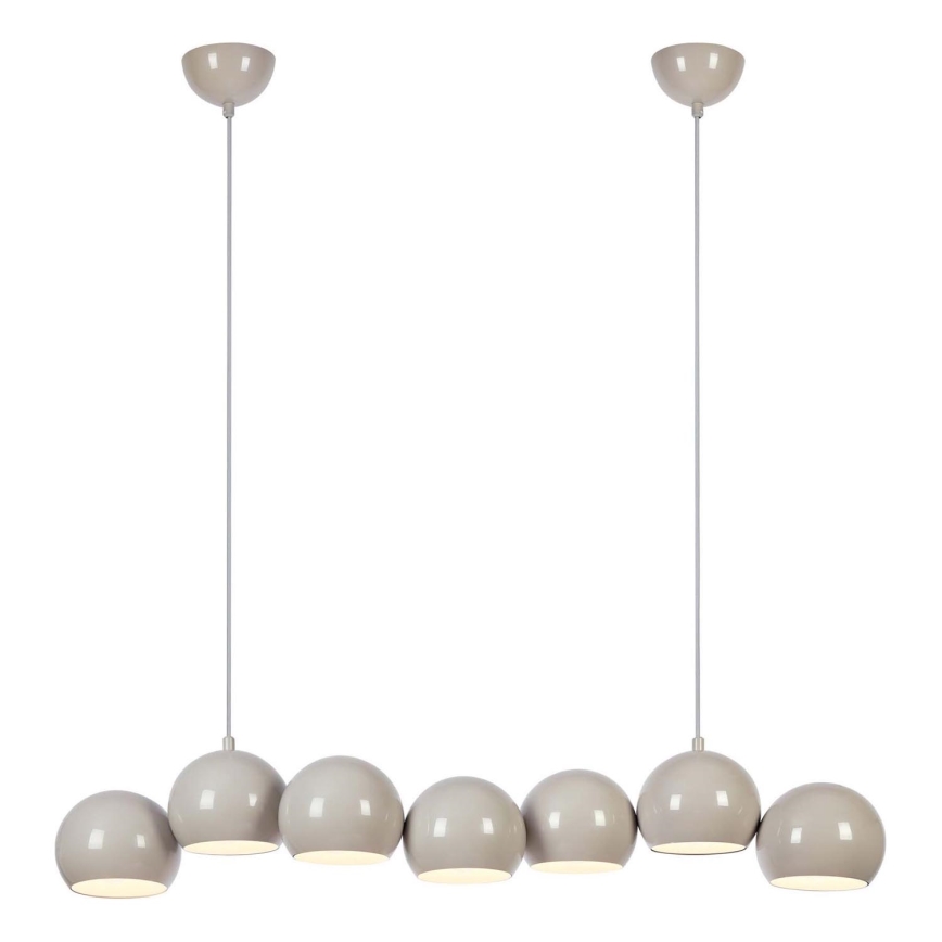 Markslöjd 108914 - Pendel på kabel CUPOLO 7xE14/40W/230V grå
