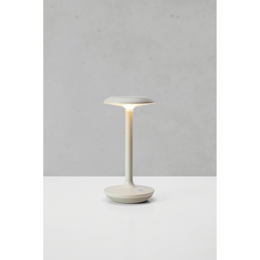 Markslöjd 108917 - Udendørs LED bordlampe dæmpbar og genopladelig PETIT LED/2W/1800 mAh 2200/2700/3000K IP44 grå