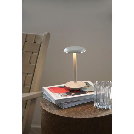 Markslöjd 108917 - Udendørs LED bordlampe dæmpbar og genopladelig PETIT LED/2W/1800 mAh 2200/2700/3000K IP44 grå