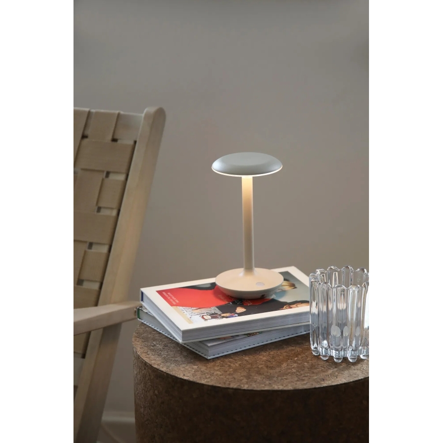Markslöjd 108917 - Udendørs LED bordlampe dæmpbar og genopladelig PETIT LED/2W/1800 mAh 2200/2700/3000K IP44 grå