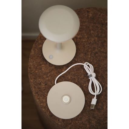 Markslöjd 108917 - Udendørs LED bordlampe dæmpbar og genopladelig PETIT LED/2W/1800 mAh 2200/2700/3000K IP44 grå
