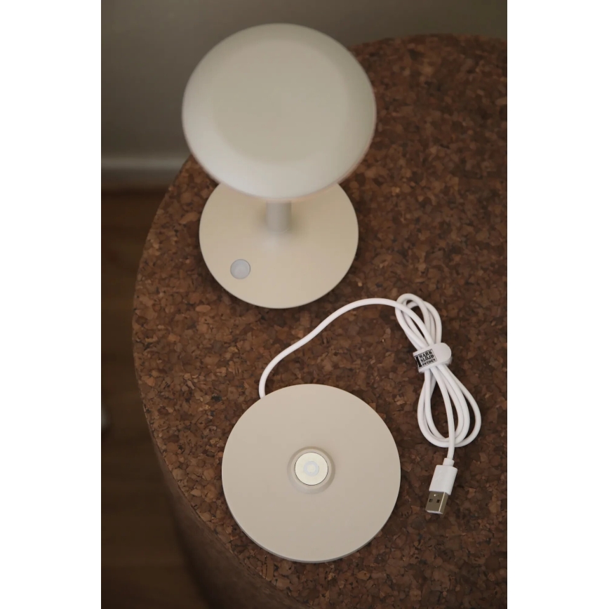 Markslöjd 108917 - Udendørs LED bordlampe dæmpbar og genopladelig PETIT LED/2W/1800 mAh 2200/2700/3000K IP44 grå