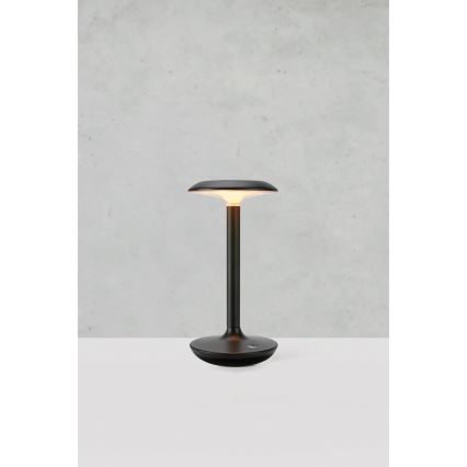 Markslöjd 108918 - Udendørs LED bordlampe dæmpbar og genopladelig PETIT LED/2W/1800 mAh 2200/2700/3000K IP44 sort