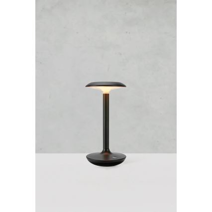 Markslöjd 108918 - Udendørs LED bordlampe dæmpbar og genopladelig PETIT LED/2W/1800 mAh 2200/2700/3000K IP44 sort