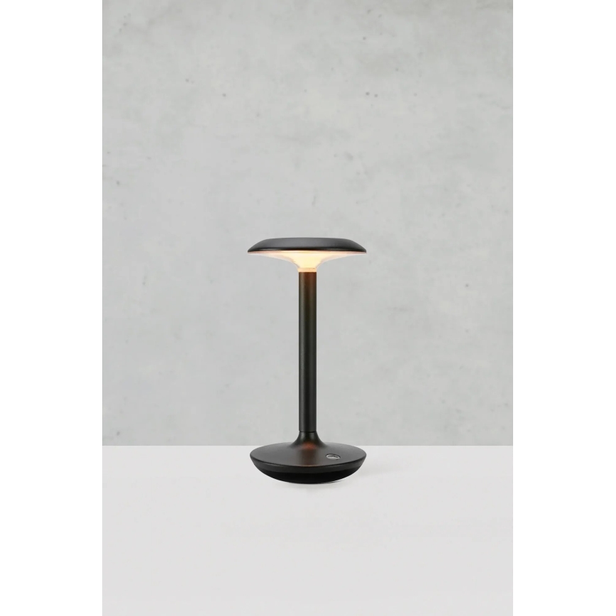 Markslöjd 108918 - Udendørs LED bordlampe dæmpbar og genopladelig PETIT LED/2W/1800 mAh 2200/2700/3000K IP44 sort