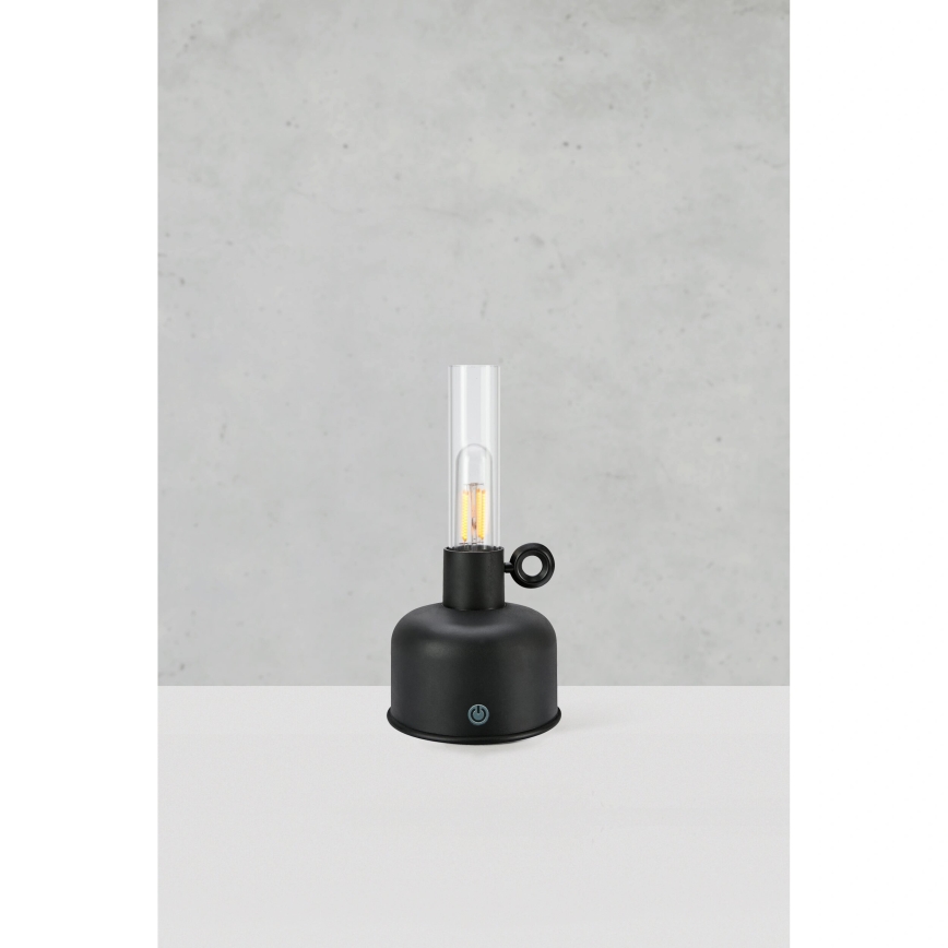 Markslöjd 108919 - Udendørs LED bordlampe dæmpbar og genopladelig ASTRID LED/2W/1200 mAh IP44 sort
