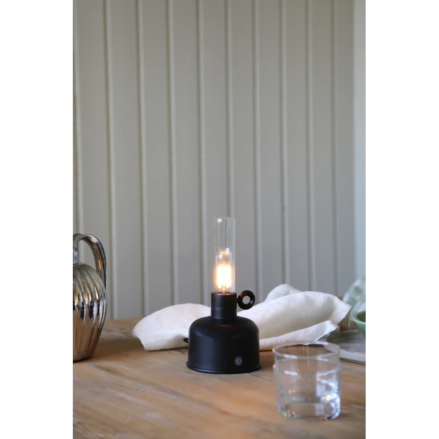 Markslöjd 108919 - Udendørs LED bordlampe dæmpbar og genopladelig ASTRID LED/2W/1200 mAh IP44 sort