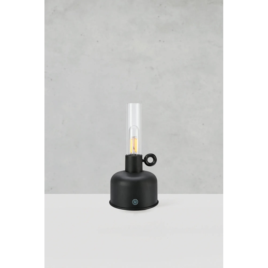 Markslöjd 108919 - Udendørs LED bordlampe dæmpbar og genopladelig ASTRID LED/2W/1200 mAh IP44 sort