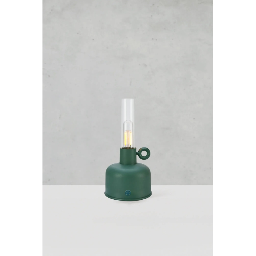 Markslöjd 108920 - Udendørs LED bordlampe dæmpbar og genopladelig ASTRID LED/2W/1200 mAh IP44 grøn