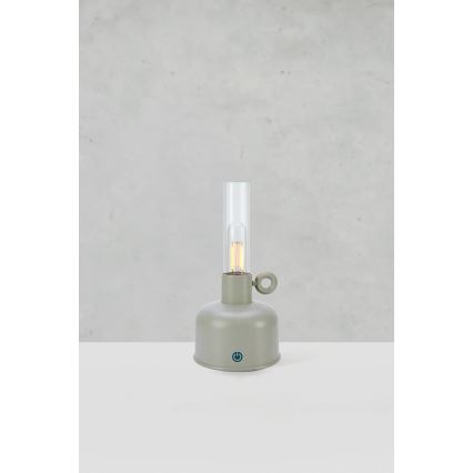 Markslöjd 108921 - Udendørs LED bordlampe dæmpbar og genopladelig ASTRID LED/2W/1200 mAh IP44 grå