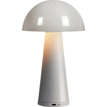 Markslöjd 108950 - LED dæmpbar genopladelig bordlampe FUNGI LED/1,5W/5V 2000 mAh IP44 grå