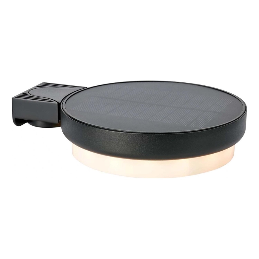 Markslöjd 108952 - LED-dæmpbar solcelle-væglampe FRAME LED/2W/3,7V 4000 mAh IP44 sort