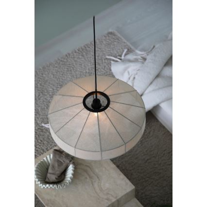 Markslöjd 108955 - Pendel ALIA på kabel 1xE27/60W/230V, hør/sort