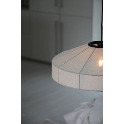 Markslöjd 108955 - Pendel ALIA på kabel 1xE27/60W/230V, hør/sort