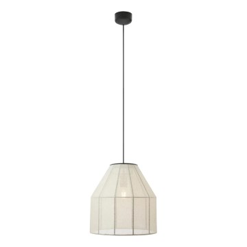 Markslöjd 108956 - Pendel på kabel AIKO 1xE27/60W/230V hør/sort