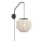 Markslöjd 108957 - Væglampe ASUKA 1xE27/60W/230V hør/sort