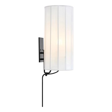 Markslöjd 108960 - Væglampe HIKARI 1xE27/60W/230V hvid/sort