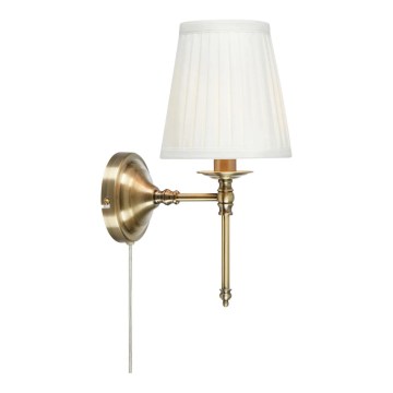 Markslöjd 108968 - Væglampe MANOR 1xE14/40W/230V hvid/messing