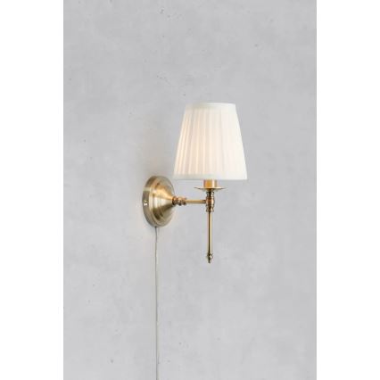 Markslöjd 108968 - Væglampe MANOR 1xE14/40W/230V hvid/messing