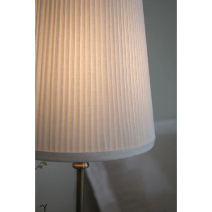 Markslöjd 108969 - Bordlampe NOBLE 1xE14/40W/230V 56 cm hvid/messing