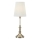 Markslöjd 108970 - Bordlampe NOBLE 1xE14/40W/230V 66 cm hvid/messing