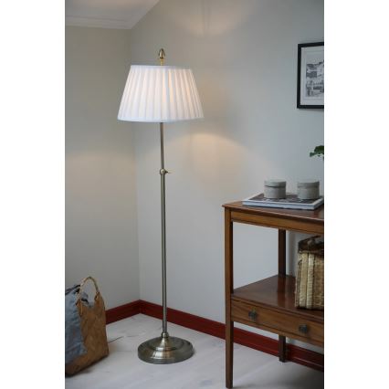 Markslöjd 108972 - Gulvlampe OXFORD 1xE14/40W/230V hvid/messing