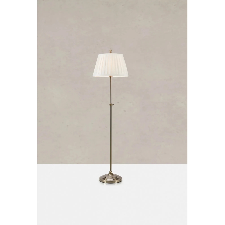 Markslöjd 108972 - Gulvlampe OXFORD 1xE14/40W/230V hvid/messing