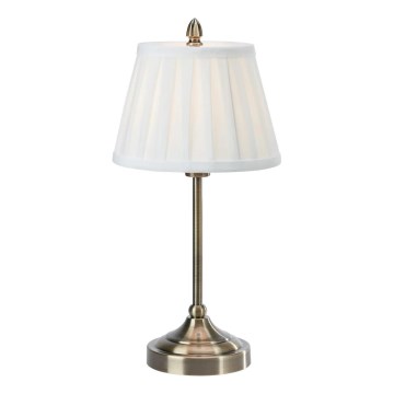 Markslöjd 108973 - Bordlampe OXFORD 1xE14/40W/230V hvid/messing