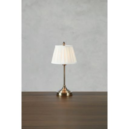 Markslöjd 108973 - Bordlampe OXFORD 1xE14/40W/230V hvid/messing