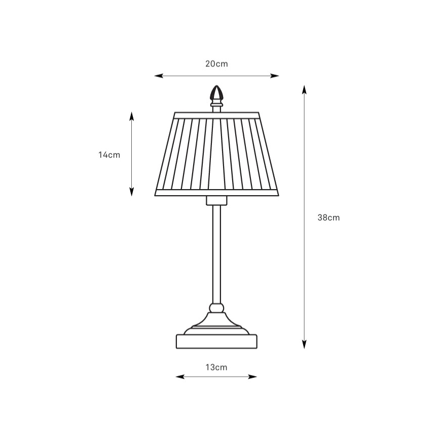 Markslöjd 108973 - Bordlampe OXFORD 1xE14/40W/230V hvid/messing