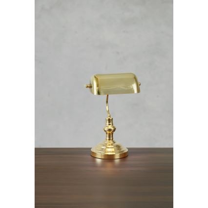 Markslöjd 108977 - Bordlampe BANKERS 1xE14/40W/230V guld