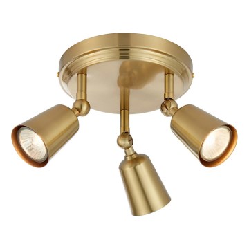 Markslöjd 108980 - Spotlampe TINY 3xGU10/7W/230V i messing