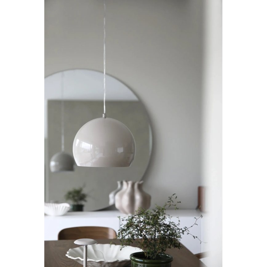 Markslöjd 108986 - Pendel på kabel POP 1xE27/40W/230V Ø 28 cm grå