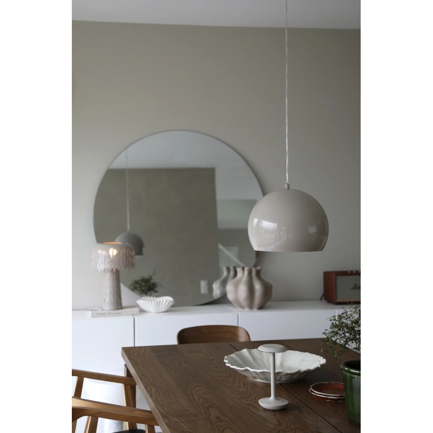 Markslöjd 108986 - Pendel på kabel POP 1xE27/40W/230V Ø 28 cm grå