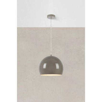 Markslöjd 108986 - Pendel på kabel POP 1xE27/40W/230V Ø 28 cm grå