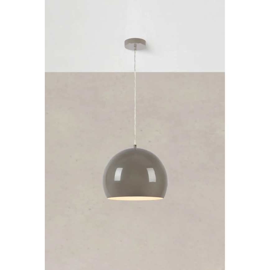 Markslöjd 108986 - Pendel på kabel POP 1xE27/40W/230V Ø 28 cm grå
