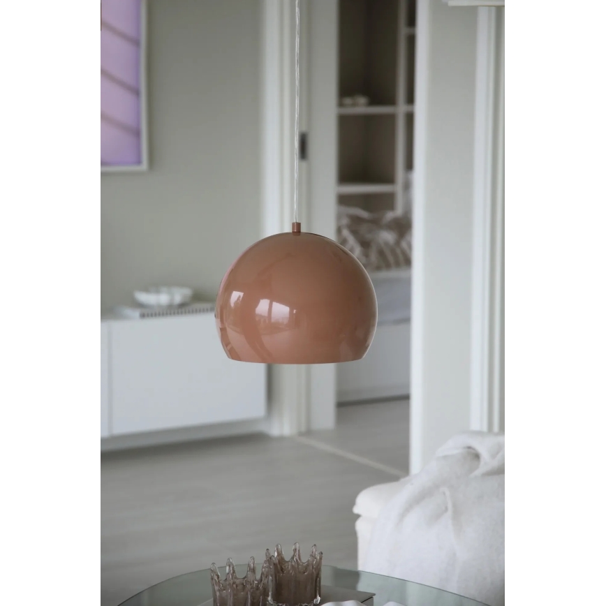 Markslöjd 108987 - POP pendel på ledning 1xE27/40W/230V Ø 28 cm brun