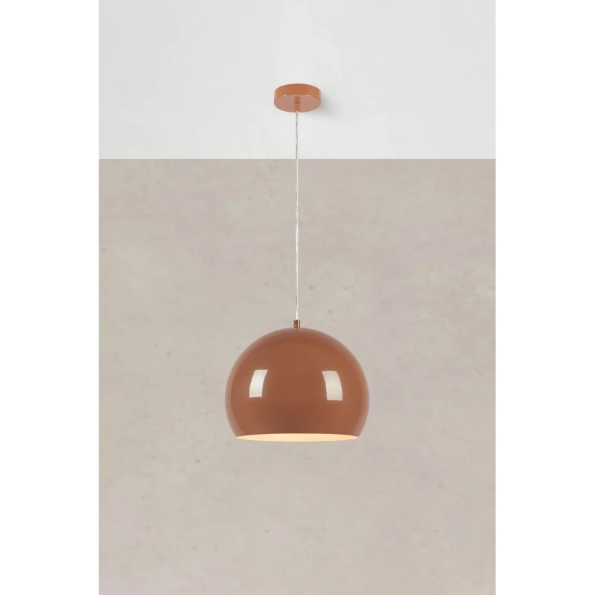 Markslöjd 108987 - POP pendel på ledning 1xE27/40W/230V Ø 28 cm brun