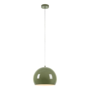 Markslöjd 108988 - Pendel på ledning POP 1xE27/40W/230V Ø 28 cm grøn
