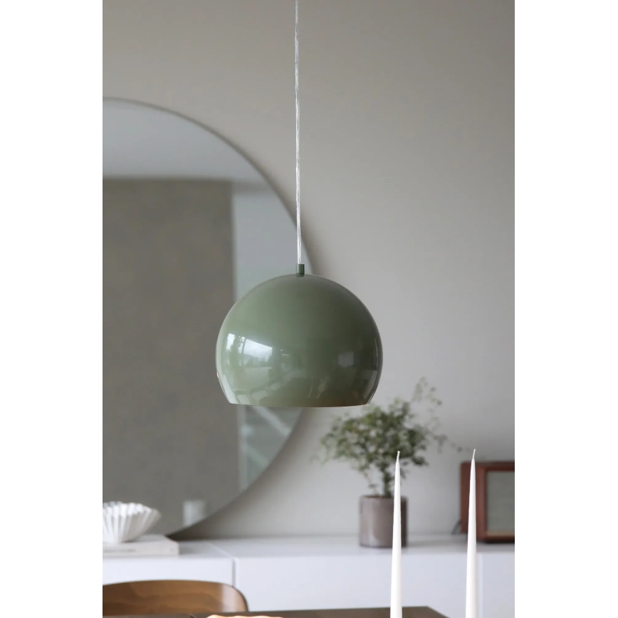 Markslöjd 108988 - Pendel på ledning POP 1xE27/40W/230V Ø 28 cm grøn