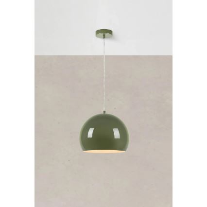 Markslöjd 108988 - Pendel på ledning POP 1xE27/40W/230V Ø 28 cm grøn