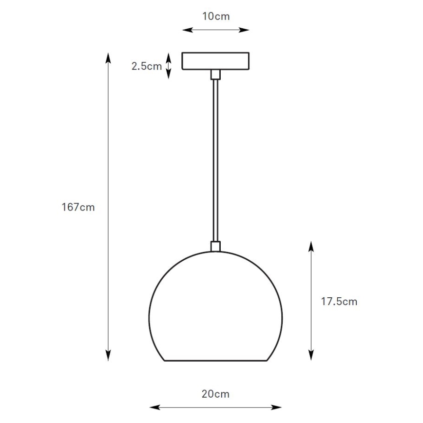 Markslöjd 108990 - POP pendel på ledning 1xGU10/7W/230V Ø 20 cm, brun