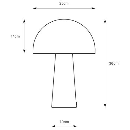 Markslöjd 108993 - Bordlampe MANTAR 1xE14/40W/230V grå
