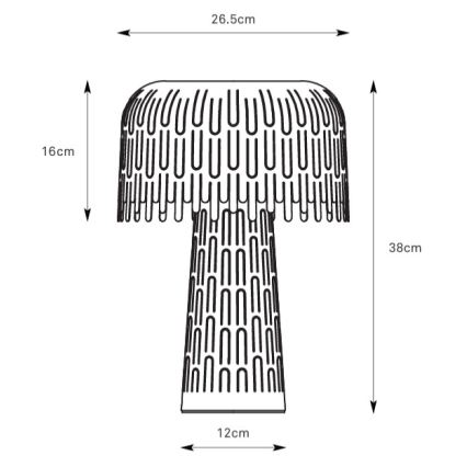 Markslöjd 109005 - Bordlampe VERBERA 1xE14/40W/230V grå