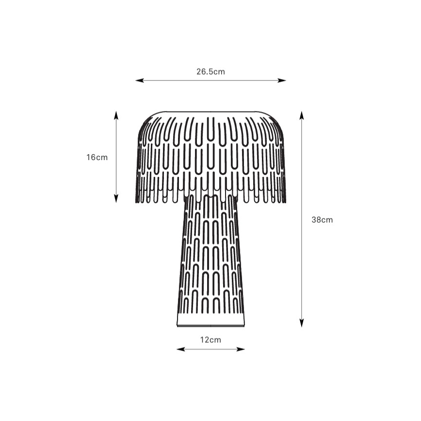 Markslöjd 109006 - Bordlampe VERBERA 1xE14/40W/230V hvid