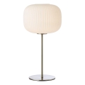 Markslöjd 109007 - Bordlampe SOBER 1xE27/40W/230V hvid/mat krom