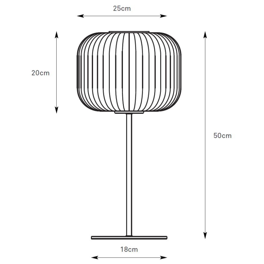 Markslöjd 109007 - Bordlampe SOBER 1xE27/40W/230V hvid/mat krom