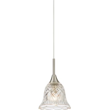Markslöjd 109012 - LUNA pendel på wire 1xE14/40W/230V mat krom
